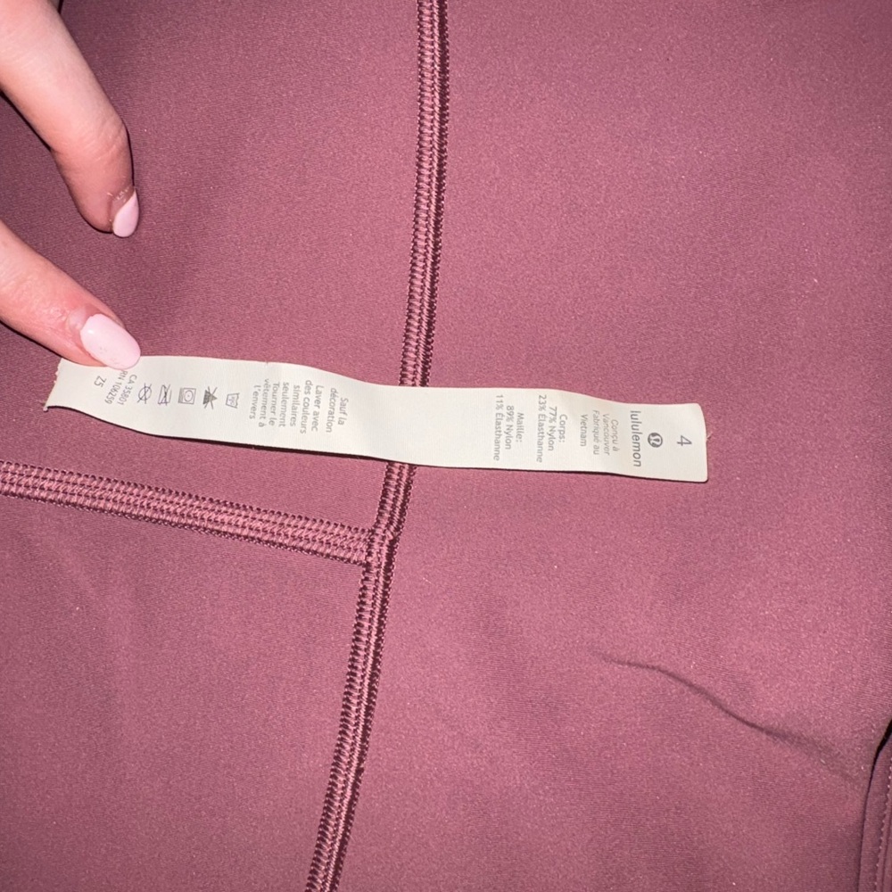 Lululemon Align High-Rise Leggings - Mauve Pink 25 inch size 4